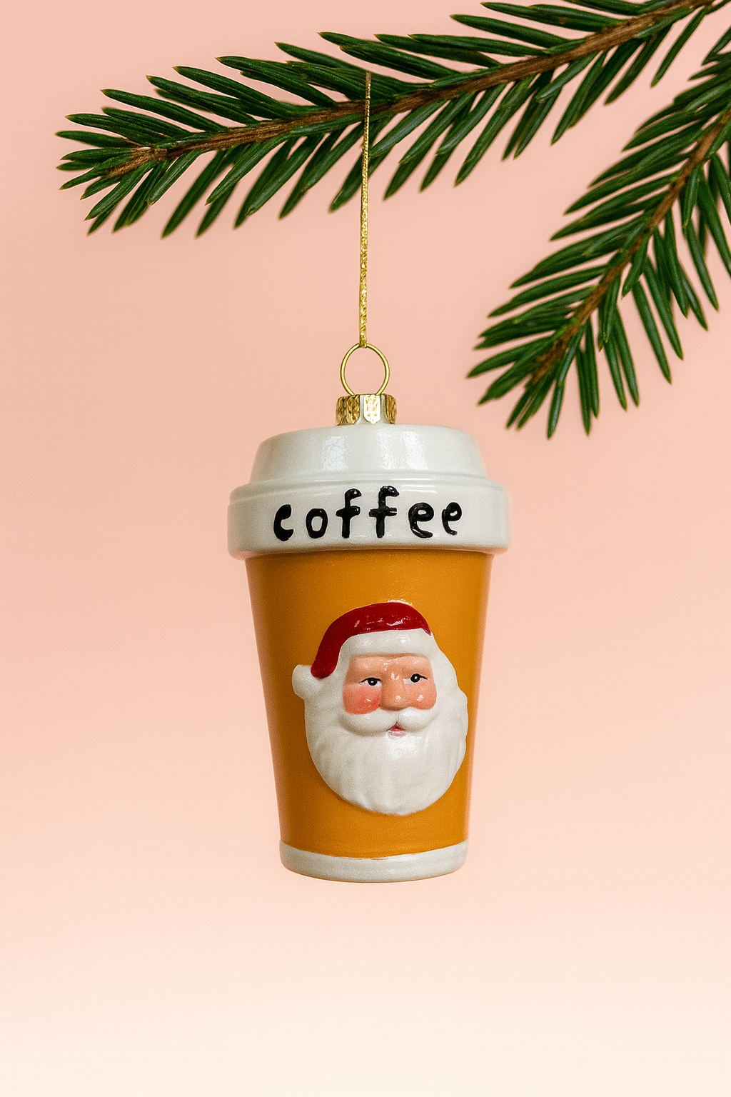 Kerstornament koffiebeker