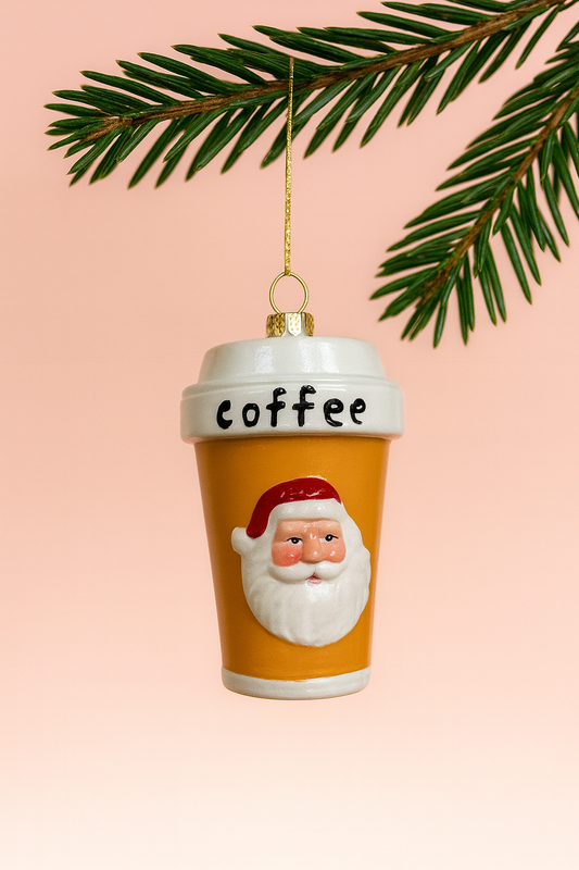 Kerstornament koffiebeker